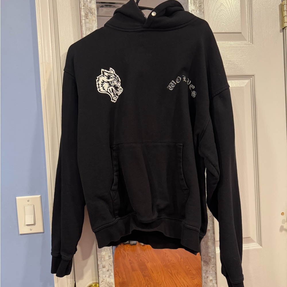 Darc Sport Black Hoodie with Wolf Design